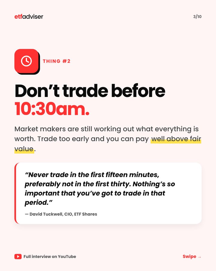 Don't trade before 10:30am